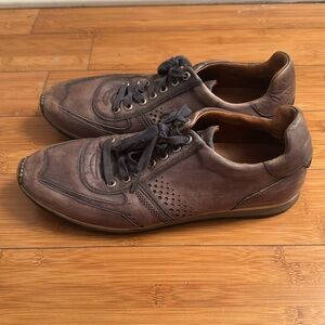 Magnanni Men’s Shoes. Made in Spain. Leather. Greyish Brown. Size 11.